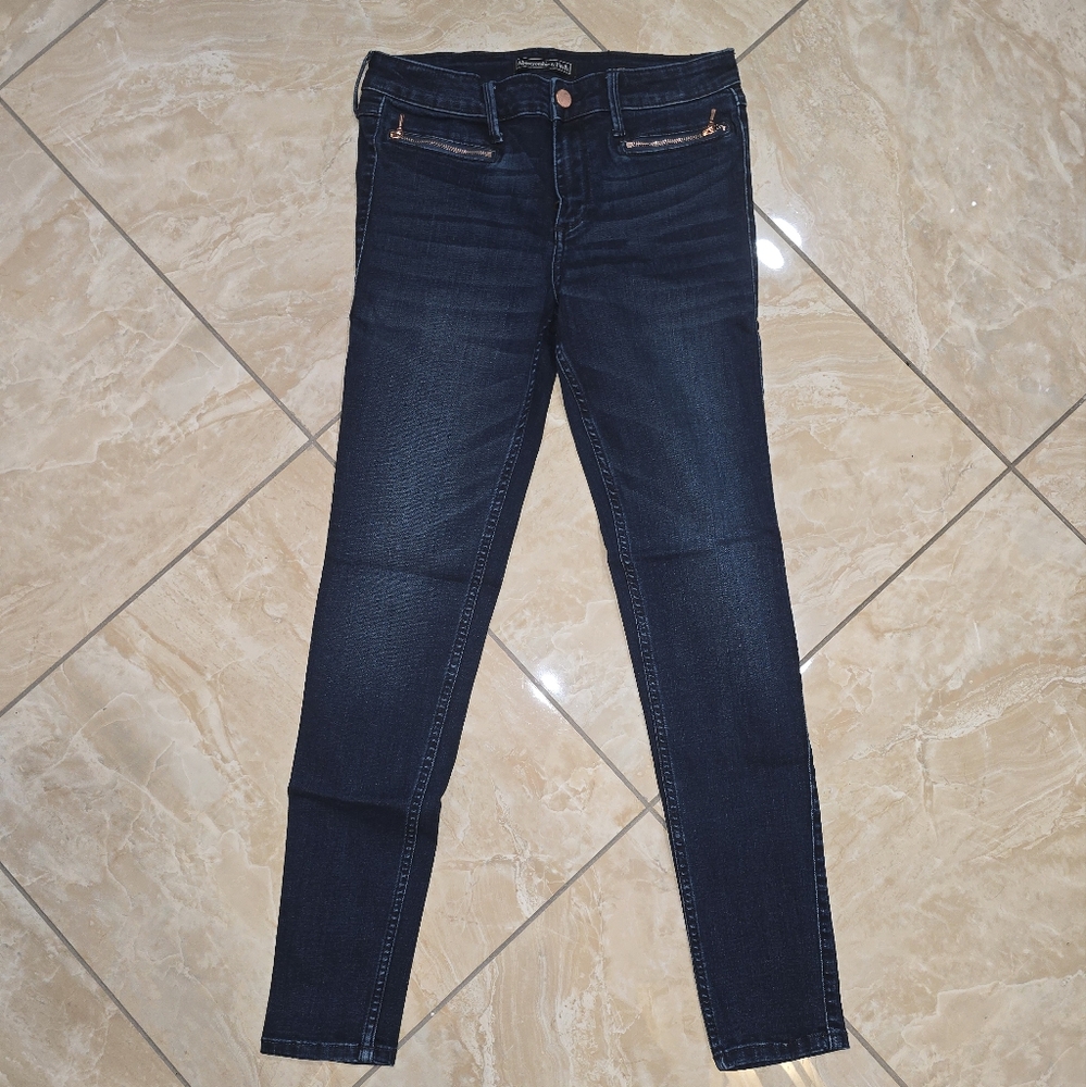 Women's Abercrombie & Fitch Dark Blue Jeans